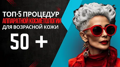 Топ-5 процедур аппаратной косметологии для возрастной кожи 50+