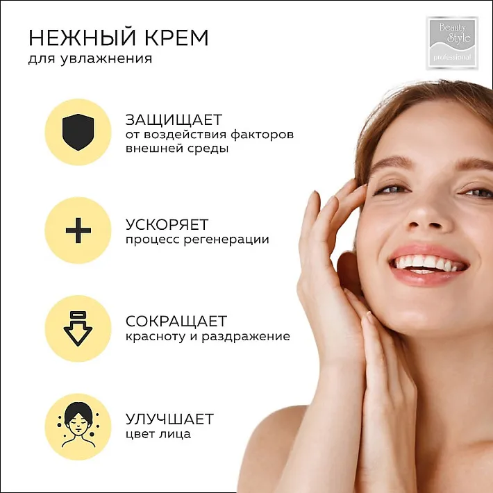 Крем восстанавливающий после процедуры лазерной и RF коррекции кожи Beauty Style, 130 мл.